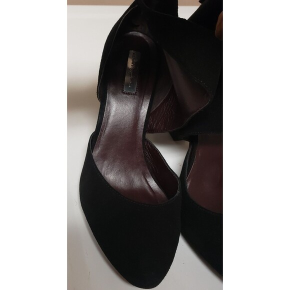 Report Signature Womens Black Suede Ankle Strap Block Heel Dress Shoes Sz 10 POE - Picture 15 of 15